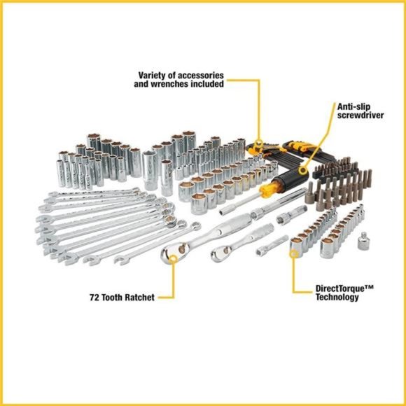 Other | Dewalt Mechanics Tool Set 14 And 38 Inch Drive Sae 172piece ...